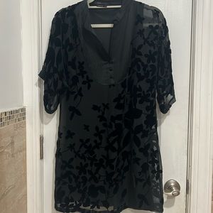 - BCBG velvet burnout dress fully lined